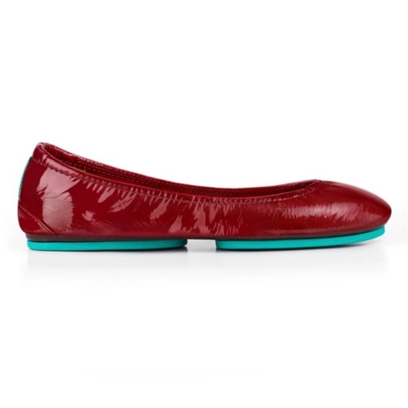 Tieks Ruby Red Patent Leather Ballet Flats - Picture 5 of 16